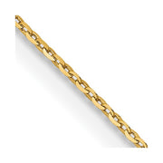 Leslie's 18K Gold Chain Diamond Cut Cable Link