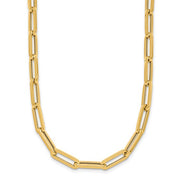 Herco 18K Gold Chain Polished 5.3mm Semi-solid Paperclip Link