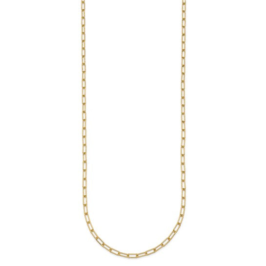 Herco 18K Gold Chain Polished 2.5mm Solid Paperclip Link