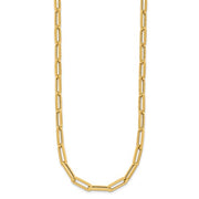 Herco 18K Gold Chain Polished 5.3mm Semi-solid Paperclip Link