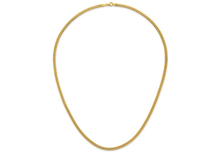 Herco 18K Gold Chain Polished 4.2mm Solid Curb 24 Inch