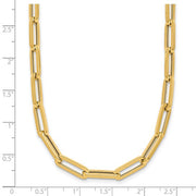 Herco 18K Gold Chain Polished 5.3mm Semi-solid Paperclip Link