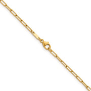 Herco 18K Gold Chain Polished 2.5mm Solid Paperclip Link