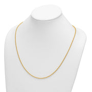 Herco 18K Gold Chain 2.5mm Bead Link Necklaces