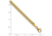 Herco 18K Gold Chain Polished 4.2mm Solid Curb 24 Inch