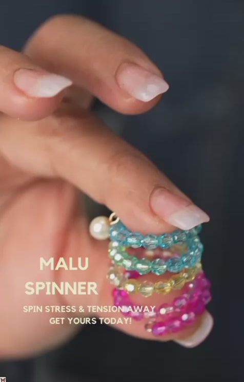 MALU® Spinner Ring in Crystal Clear