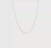 Herco 18K Gold Chain Polished 1.4mm Solid Flat Oval Link