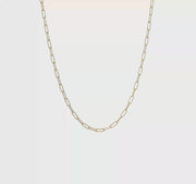 Herco 18K Gold Chain Polished 2.5mm Solid Paperclip Link