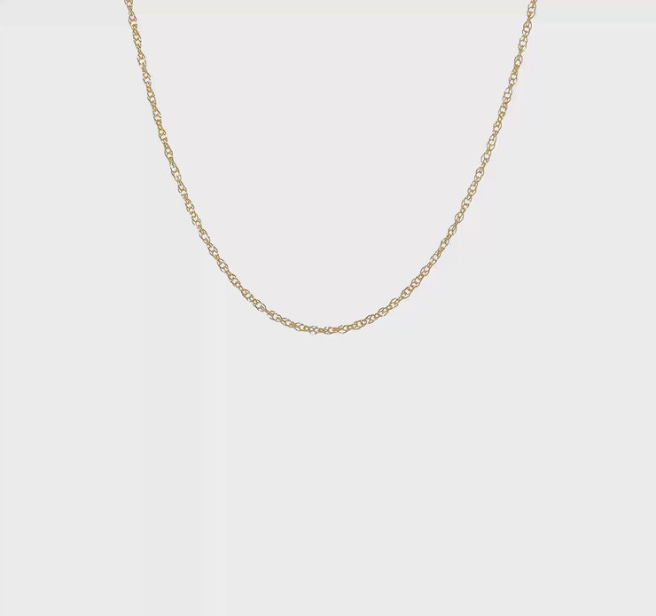 Leslie's 1.3mm Baby Rope 18K Gold Chain with Lobster Clasp