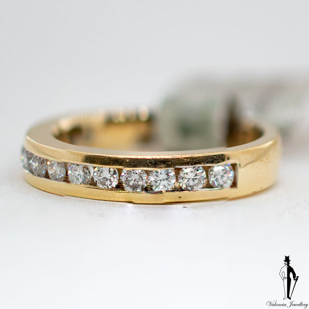 0.56 CT. (SI1-SI2) Diamond Band in 14K Yellow Gold